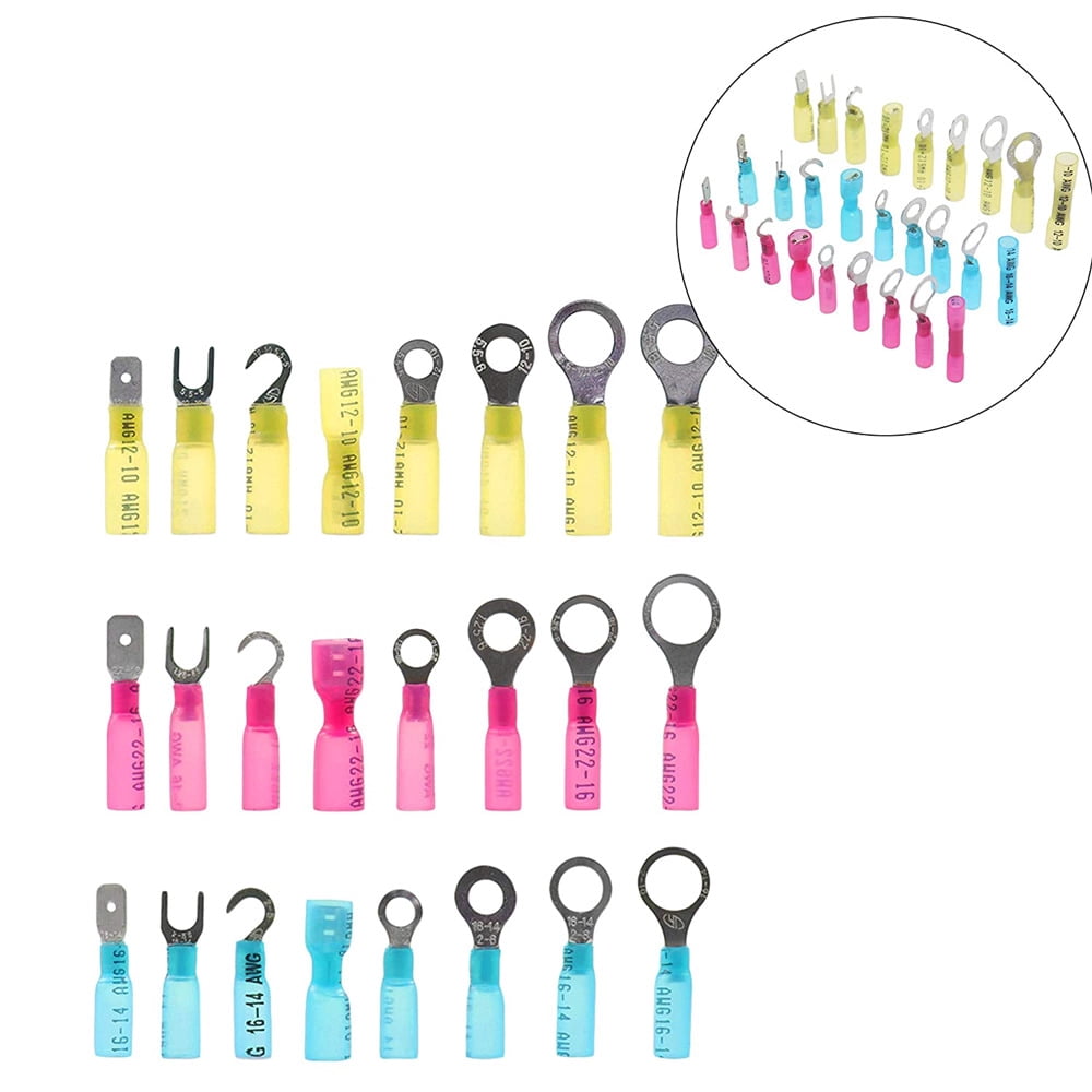 300pcs Heat Shrink Wire Connectors Marine Automotive Waterproof Terminals Set