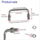 thumbnail image 2 of 304 Stainless Steel Folding Handle 90 Degree 2Pack Hole Center 3.93in, 2 of 5