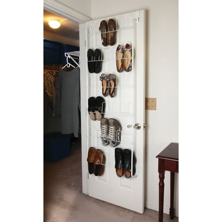 Over the Door Shoe Rack Organizer Hold 18 Pairs of Shoes 60
