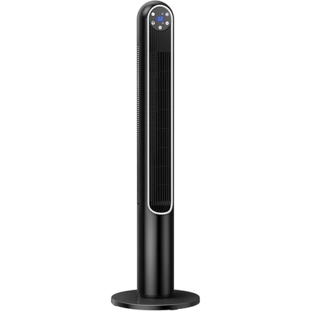 GORELAX Tower Fan with Remote, Portable Oscillating Fan w/8 Speeds & 3 Modes, 12H Timer, LED Display, 42” Tall Quiet Standing Floor Fan, ventilateur tour Bladeless Fans for Bedroom (Black)