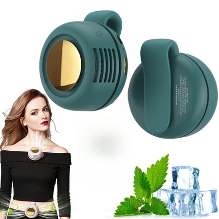 2026 New Portable Silent Mini Bladeless Electric Fan, Little Whirlwind Clip-Waist Neck Fan, Portable , Rechargeable Adjustable 3-Speed Clip for Outdoor