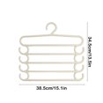 thumbnail image 3 of Estbridge Trouser Rack 5 Tier Hanger Closet Hanging Pants Special Hanger Home Pants Clip Pants Multi Layer Multifunctional Pants Hanging Storage home decor xmas decorations clearance, 3 of 5