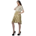 thumbnail image 5 of Moomaya Short Sleeve Dresses Women Scoop Neckline Printed Dresses With Pockets, 5 of 6