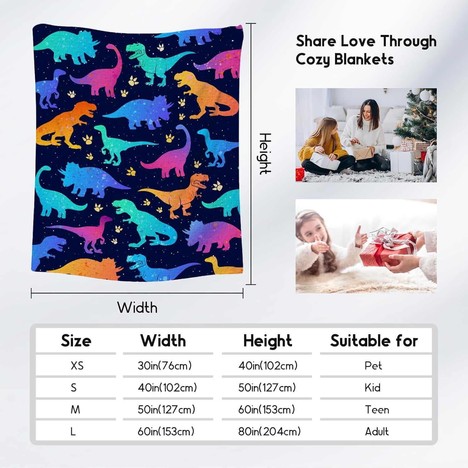 Dinosaur Blanket for Boys Girls, Dinosaur Gifts for Boys, 60"x80" Toddler Blankets for Boys, Kids Throw Blanket for Bed Living Room, Soft Fuzzy Cozy Throw Blanket Dinosaur Room Decor