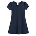thumbnail image 5 of Made in USA Girls Soft Cotton Short Sleeve Puff Sleeve Dress, 5 of 10