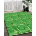 thumbnail image 3 of Ahgly Company Machine Washable Indoor Rectangle Transitional Dark Lime Green Area Rugs, 2' x 5', 3 of 7