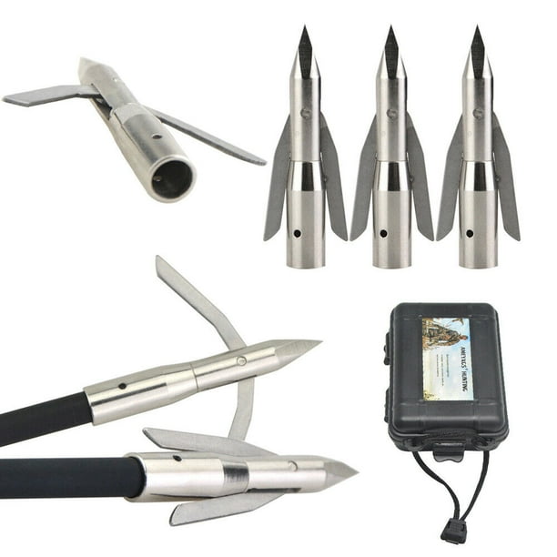 AME Pack of 6/12 Archery Arrowheads Bowfishing Broadheads Bow Fishing
