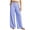 Light Blue, variant on Womens Straight Leg Dress Pants Fashion Stripe Side Seam Decorative Vertical Button Accent Suit Pants Comfortable Elastic Waist Pants for Women with Pockets 2XL