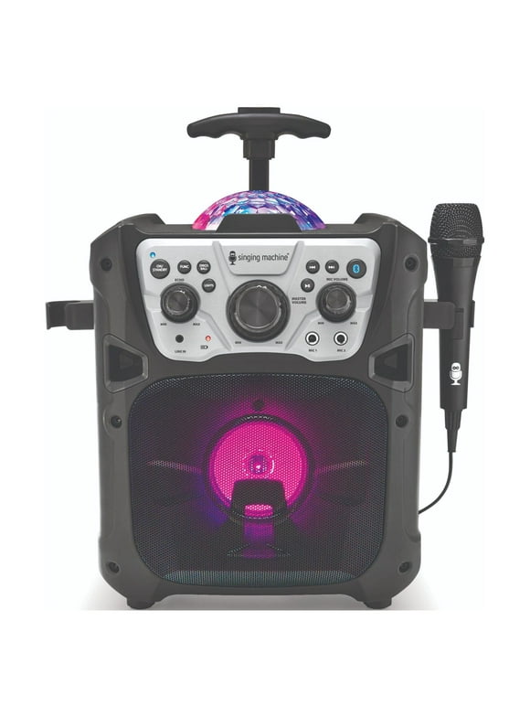 Singing Machine Fiesta Go with Multi-colored LED lights, SML640, Black