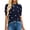 Navy, variant on BTFBM Womens Sweaters Polka Dot Short Sleeve Sweater for Women Crew Neck Knit Summer Tops Business Dressy Casual Blouses