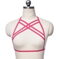 thumbnail image 2 of Lencería Elasticity Premium Material Ductilidad Romántico Air Strappospy Erogeus Misterioso Diseño único Moda Cupless Caage Bra Rose Rojo Eigraketly XX000641-04, 2 of 6