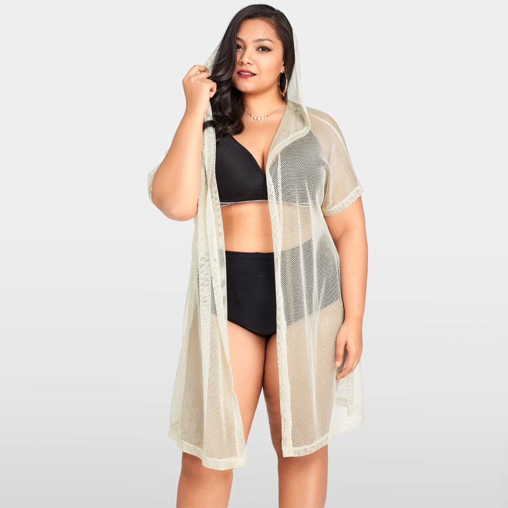 plus size fishnet shorts