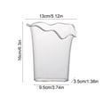 thumbnail image 3 of Plastic Imitation Glazed Vase Set 7.87-7.28in Clear Glass-Look Flower Pots - Multi-Size Living Room Cabinet Dried Flower Decoration (Clear/C)​, 3 of 6