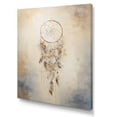 thumbnail image 2 of Designart "Blue Dreamcatcher Threads I" Dream catcher Canvas Art Print, 2 of 7