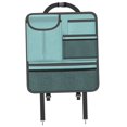 thumbnail image 4 of Protector de asiento trasero de coche, almacenamiento para viajes, alfombrilla resistente de cuero PU para patadas de coche. azul, 4 of 7