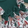 thumbnail image 6 of Okbabeha Newborn Baby Girl Christmas Outfit Clothes 0 3 6 9 12 18 24Month Ribbed Romper Dress Onesie Bodysuit Xmas Dress Winter, 6 of 7
