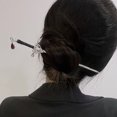 thumbnail image 5 of Horquilla con colgante de rubí y espada china para mujer, palo de pelo Punk Vintage, tocado de personalidad de moda, borla de Metal, accesorio de Clip, 5 of 5