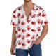 thumbnail image 1 of Fotbe Bloody Hand Camisa Estampada de Manga Corta para Hombre, Casual de Verano, Estilo Playero, Sin Arrugas-XX-Large, 1 of 5