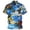 Sky Blue, variant on Mens Hawaiian Shirt Funny Button Lightweight Shirt Short Sleeve Casual Printed Spring Top Sky Blue L