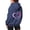 Blue, variant on NinXxx Women's Cancer Prevention Zipper Long Sleeve Pocket Drawstring Hoodie Sky Blue XXL