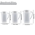 thumbnail image 3 of Large Capacity Plastic Water Pitcher With Lid, BPA Free Heat Resistant Jug For Cold Water Tea And Juice, Household Refrigerator Container For Chilled Beverages, 3L (Multicolor, 18.5*11.2CM), 3 of 6