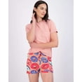 thumbnail image 2 of Real Essentials 2 Pack: Ultra Soft Women’s Pajama Set Short Sleeve and Shorts Lounge & Sleepwear (Available In Plus), 2 of 6