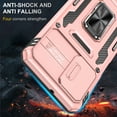 thumbnail image 4 of TECH CIRCLE Magnetic Case For Samsung Galaxy A42 5G,180° Rotating Dual Layer Shockproof Hybrid Full-Body Kickstand Rugged Phone Cover.For Samsung Galaxy A42 5G,Rosegold, 4 of 7