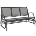 thumbnail image 1 of Outsunny 3-Seat Outdoor Glider Chair, Patio Rocking Chair, Grey, 1 of 10