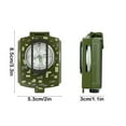 thumbnail image 3 of Multifunctional Military Sighting Navigation Compass with Inclinometer | Impact Resistant & Waterproof Compass for Hiking, Camping, 3 of 8