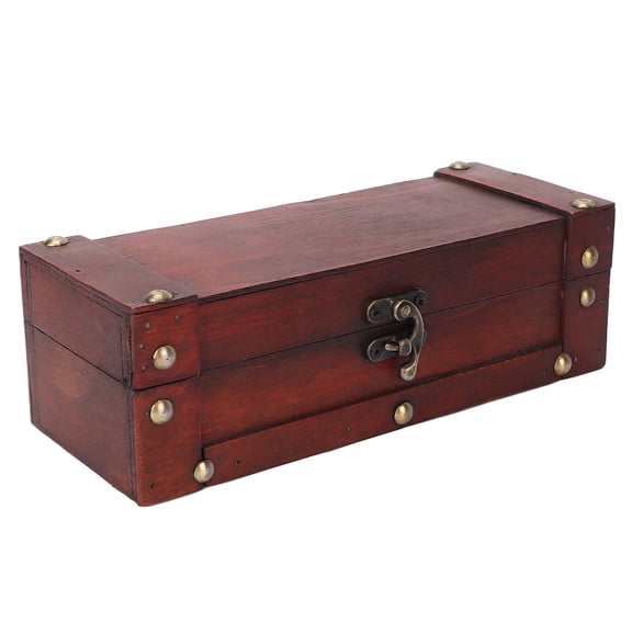 Antique Jewelry Box, Exquisite Small Desk Wood Storage Case Women Gift Multi Functional Decorative For Watches For Earring