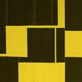 thumbnail image 1 of Ahgly Company Machine Washable Indoor Square Abstract Yellow Contemporary Area Rugs, 6' Square, 1 of 4