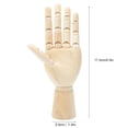 thumbnail image 3 of 6.9x2.2in Durable Jointed Hand Model, Hand Model, Wood for Office Home, 3 of 8