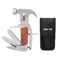 thumbnail image 1 of Swiss Tech 14-in-1 Multi-Tool Hammer with Black Storage Pouch, Solid Wood Handle, 1 of 7
