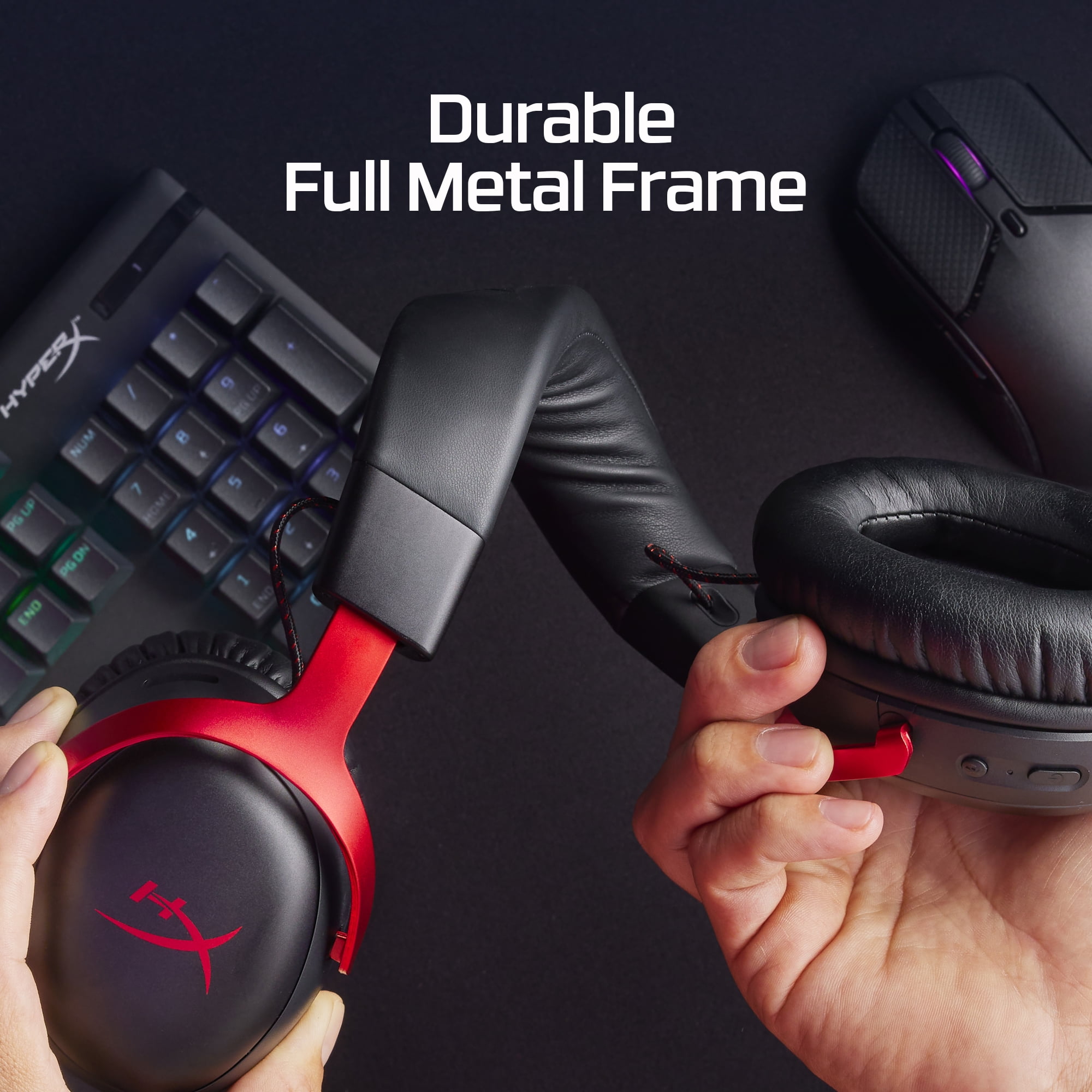 HyperX Cloud III Gaming Wireless Headset, Red - Walmart.com