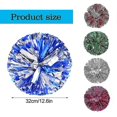 thumbnail image 2 of 2 Pack Metallic Cheerleading Pom Pom Cheerleader Cheering Squad Pompoms Dance Cheer Plastic Pom Poms(Red), 2 of 3