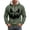 Army Green, variant on Halloween Hoodies for Men Long Sleeve Casual Funny Pumpkin Face Graphic Hoodie Waffle Pullover Sweatshirt