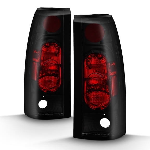 Black Smoke 1988-1998 Chevy Silverado GMC Sierra SUV Truck Tail Lights Lamps G2