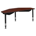 thumbnail image 3 of I-Promise 60" 2 Student Desk with Book Storage- Cherry, 3 of 4