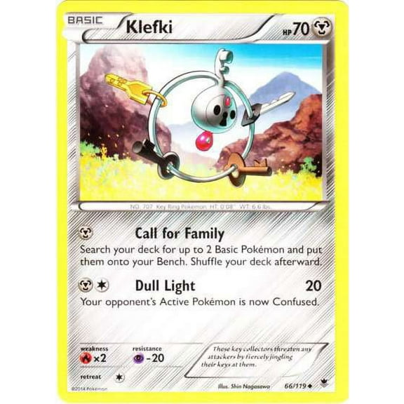Pokemon Phantom Forces Uncommon Klefki #66