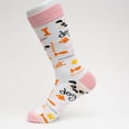 thumbnail image 1 of Sock Atomica Unisex Socks - Perfect Gifts - Cats-n-Dogs Themed - Mid Calf Length Socks – Two Size Small Version Cotton Blend, 1 of 2