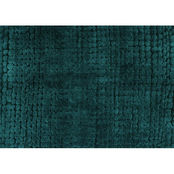 Ahgly Company Machine Washable Indoor Rectangle Abstract Turquoise Blue Modern Area Rugs, 8' x 10'