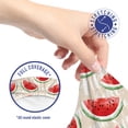 thumbnail image 5 of Fruits Office Chair Slipcover, Watercolor Fresh Watermelons Yummy Summer Food Harvest Paintbrush Display, Protective Stretch Decorative Fabric Cover, Standard Size, Cream Red Jade Green, by Ambesonne, 5 of 5