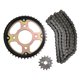 thumbnail image 1 of Engrane 44X14 Cadena 428Hx122L Set Honda Cbf 125 Twister (19-24) Roda, 1 of 3