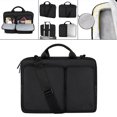 thumbnail image 4 of Laptop Bag Shoulder Messenger Case for 15.6 Inches, Business Briefcase, Expandable Capacity - Black, 400x300x30mm, 4 of 8