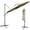 Coffee, variant on Costway 11ft Patio Offset Umbrella Cantilever Rotation Aluminum Tilt Cross Base Orange