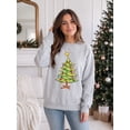 thumbnail image 4 of MOUSYA Christmas Sweatshirts for Women Christmas Tree Graphic Long Sleeve Shirts Xmas Sweater, 4 of 8