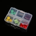thumbnail image 5 of Ludlz 2pcs Pill Organizer Case, Clear Braille 6 Cells Pill Medicine Drug Storage Case Plastic Box Portable Weekly Pill Box for Vitamin and Supplement Holder, 5 of 7