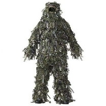 Hot Shot 36-119-BG-ML 3-D Mens Ghillie Suit, Woodland Camo 3-Piece Set, Med/Larg