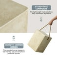 thumbnail image 3 of VENTOPYR Set of 2 Concrete Side Table, Rectangular Outdoor Side Table w Hemp Rope Handles,15''Patio Side Tables End Table, Outdoor Accent Side Table for Garden and Patio, Beige, 3 of 5