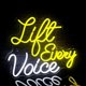 thumbnail image 5 of Letreros de neón Life Every Voice Home Art USB Led Neon Lights Letrero para dormitorio Oficina Hotel Pub Café Sala de recreación Decoración de pared Obra de arte Luz de noche 16.5x12.6 in, 5 of 7